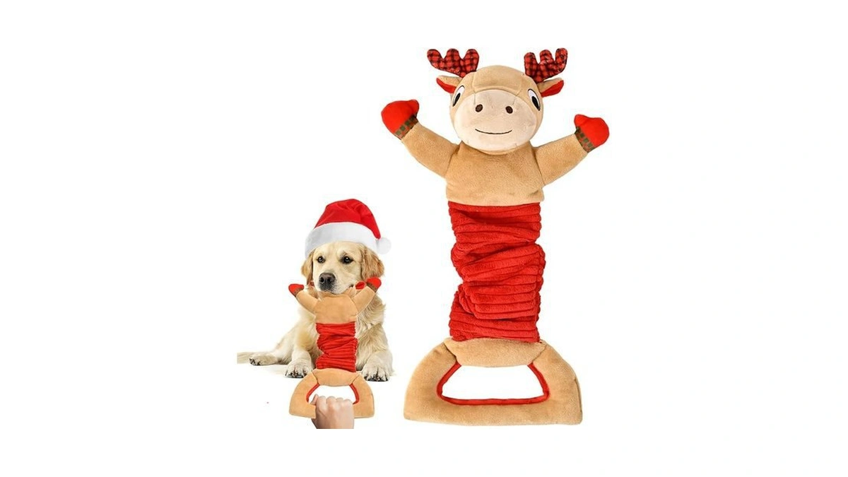 Amazon code: Bitpeug Christmas Dog Toy Large Dog Toys