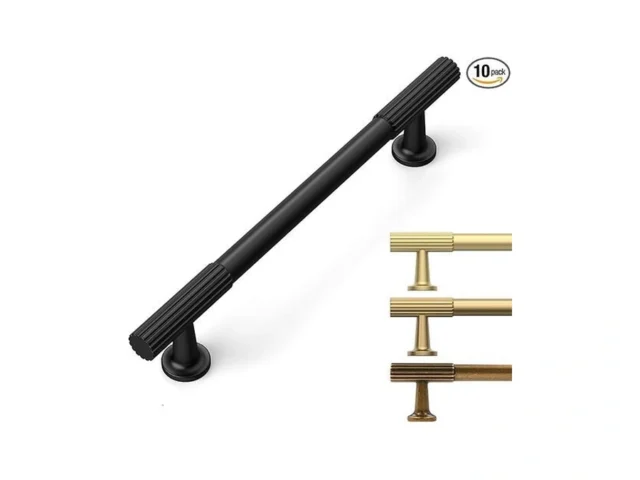 9build 10 Pack 5 Inch Matte Black Cabinet Pulls… Coupon