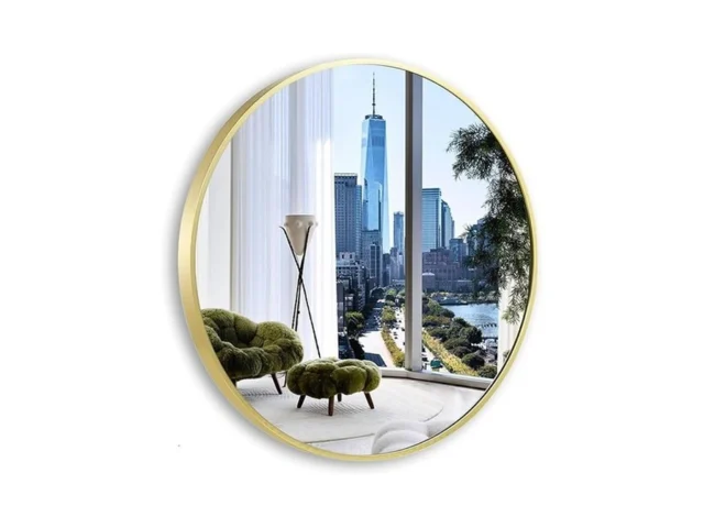 Umzodo Gold Round Mirror 30 Inch Matte Gold… Code