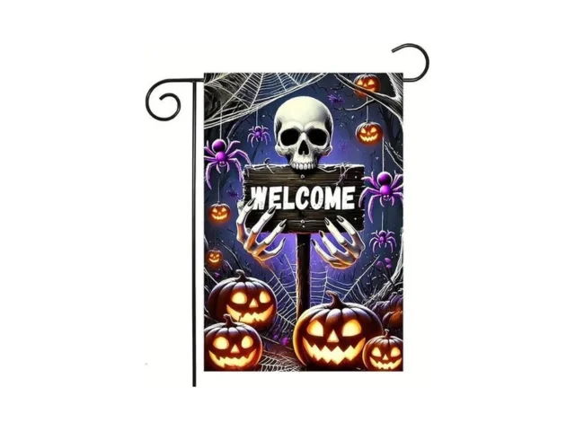Halloween Garden Flag 12×18 Inch Double Sided… Code