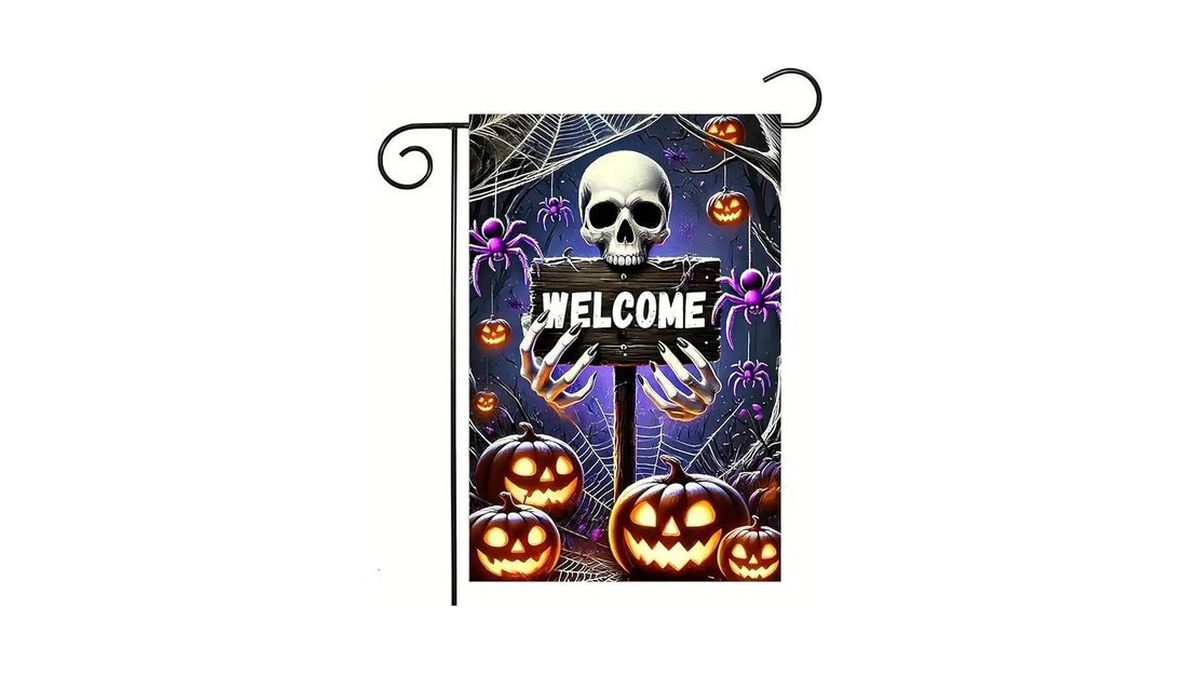 Amazon code: Halloween Garden Flag 12x18 Inch Double