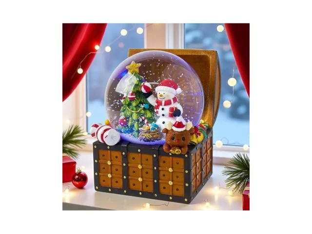 Christmas Snow Globe Lantern Treasure Chest – Snowman Code