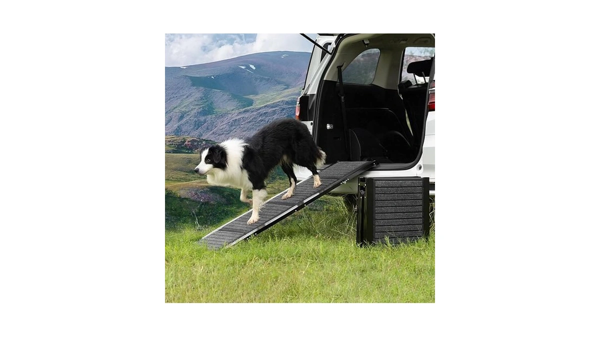 Amazon code: Dog Ramp For Car Suv - Foldable Car Ramp