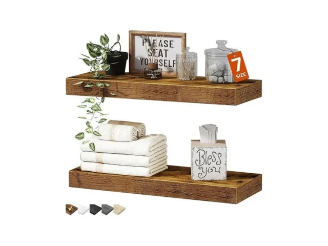 Qeeig Bathroom Floating Shelves For Wall – 15 7… Coupon