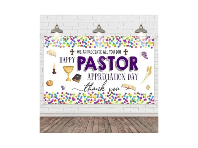 Wollmix Pastor Appreciation Day Banner Decorations… Code