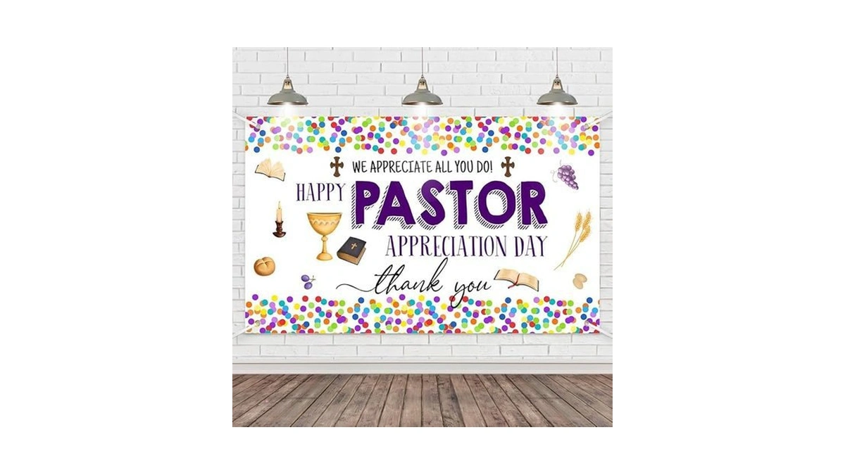 Amazon code: Wollmix Pastor Appreciation Day Banner D