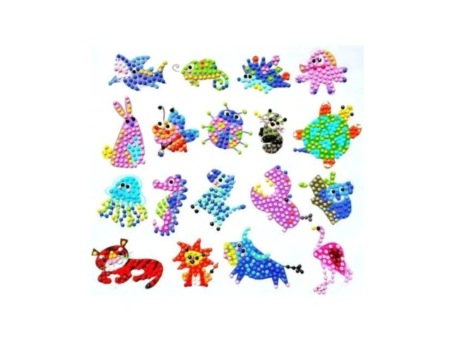 Diamond Art Kits For Kids Animal Mosaic Sticker… Code