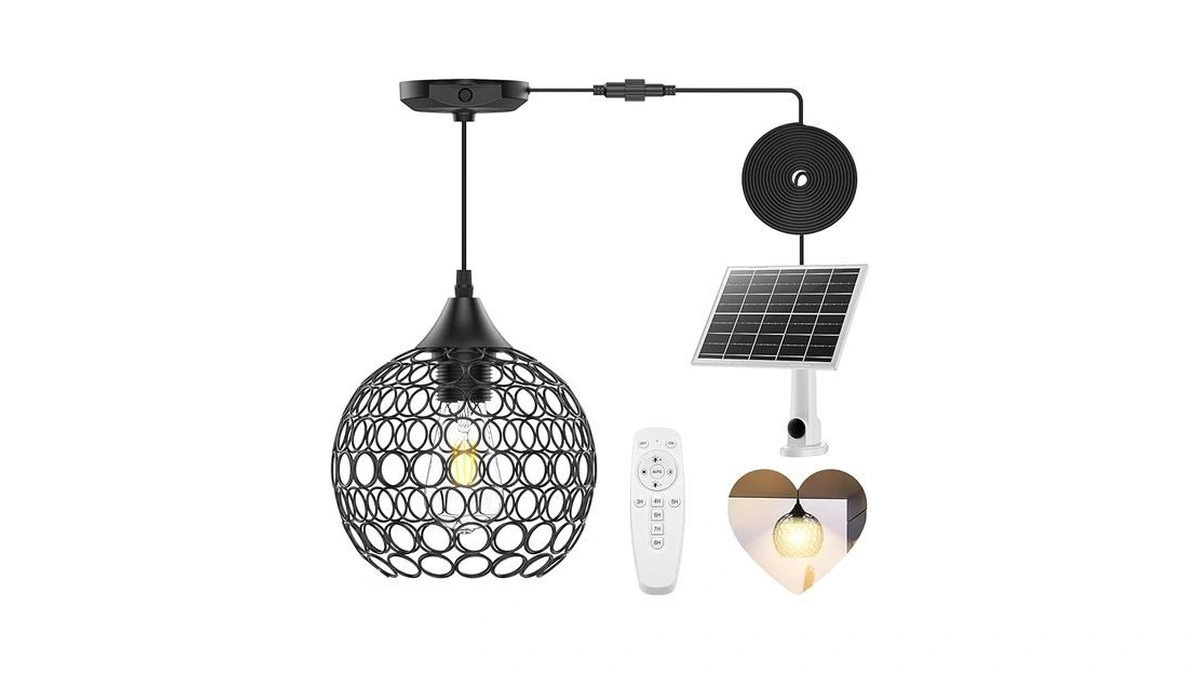 Amazon code: Sunbonar Vintage Hanging Solar Chandelie