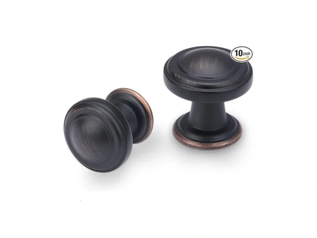 Amasideca 10 Pack Oil Rubbed Bronze Cabinet Knobs -…