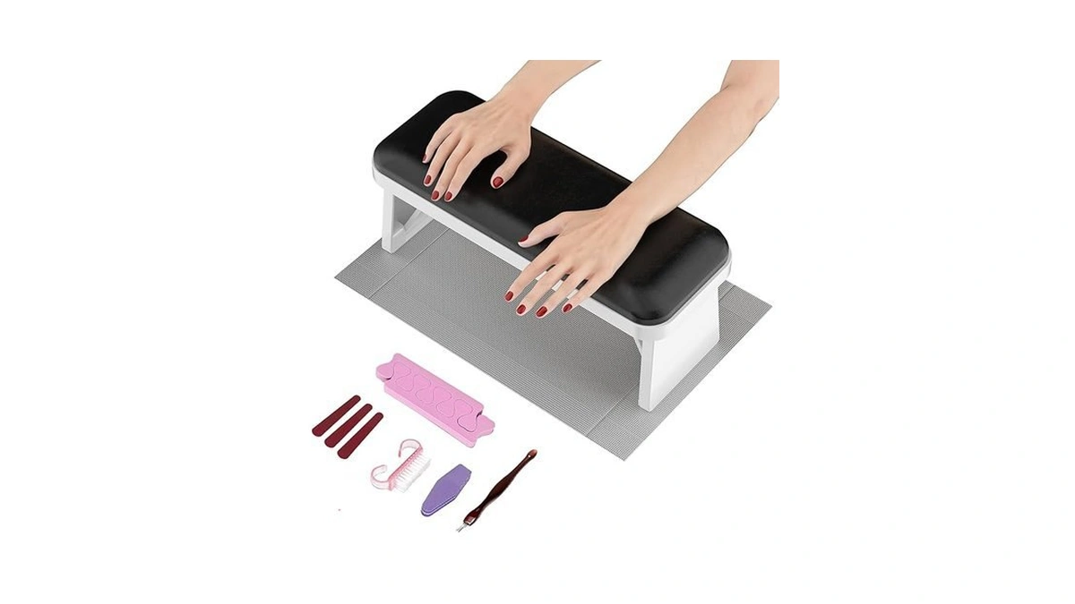 Amazon coupon: Chaoeemy Nail Arm Rest Foldable Manicure
