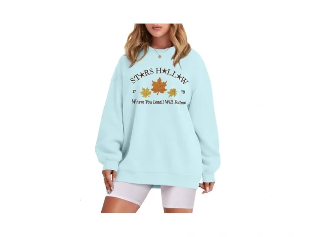 Myhalf Crewneck Sweatshirt For Women Fall Leaf… Coupon