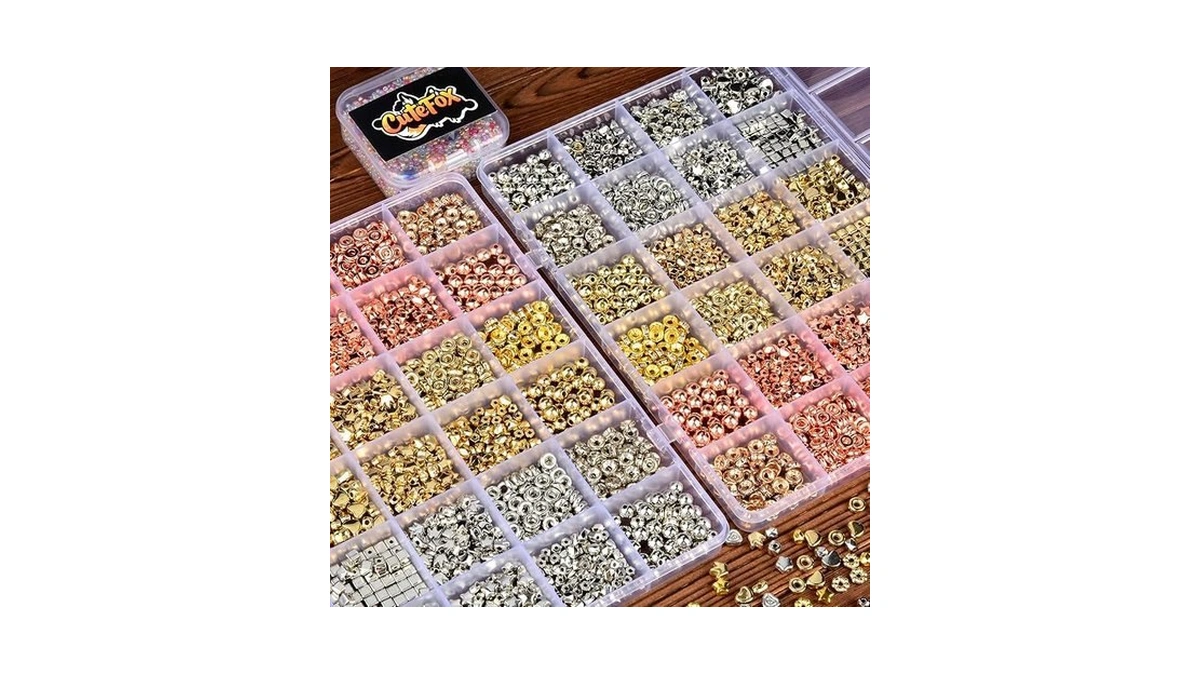 Amazon code: Spacer Beads For Jewelry Making Golden S