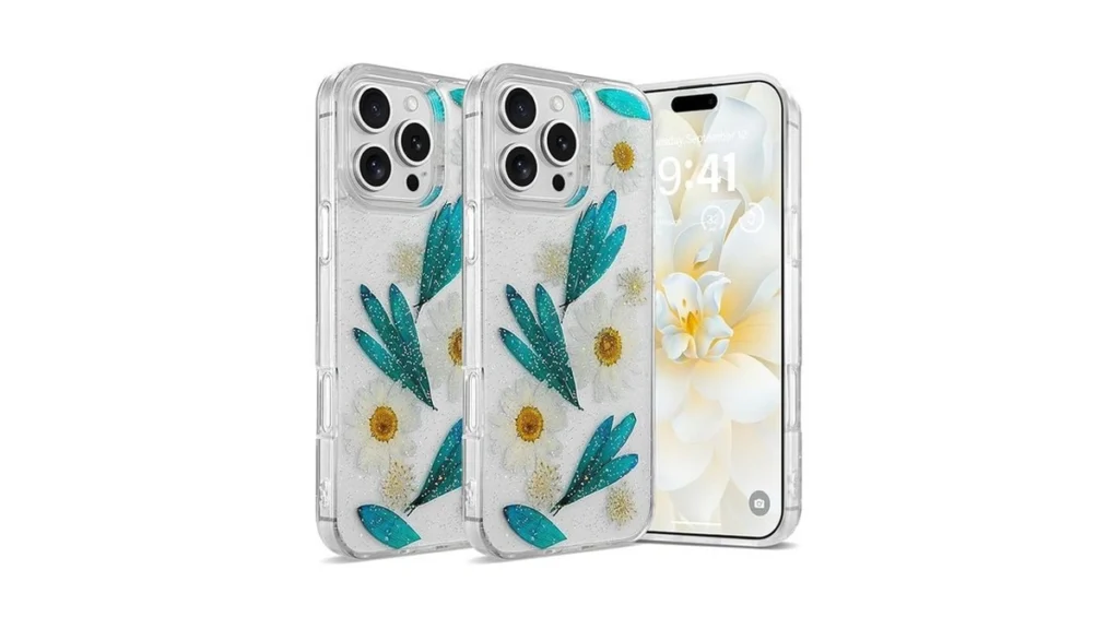 Amazon coupon: Rongki Floral Case For Iphone 16 Pro Cle