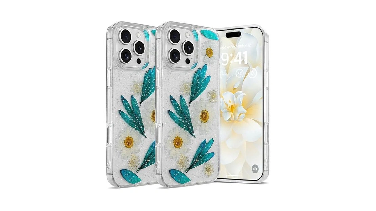 Amazon coupon: Rongki Floral Case For Iphone 16 Pro Cle