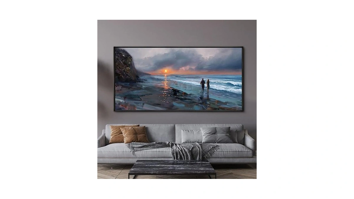 Amazon coupon: Yiijeah Beach Wall Art - Canvas Prints W