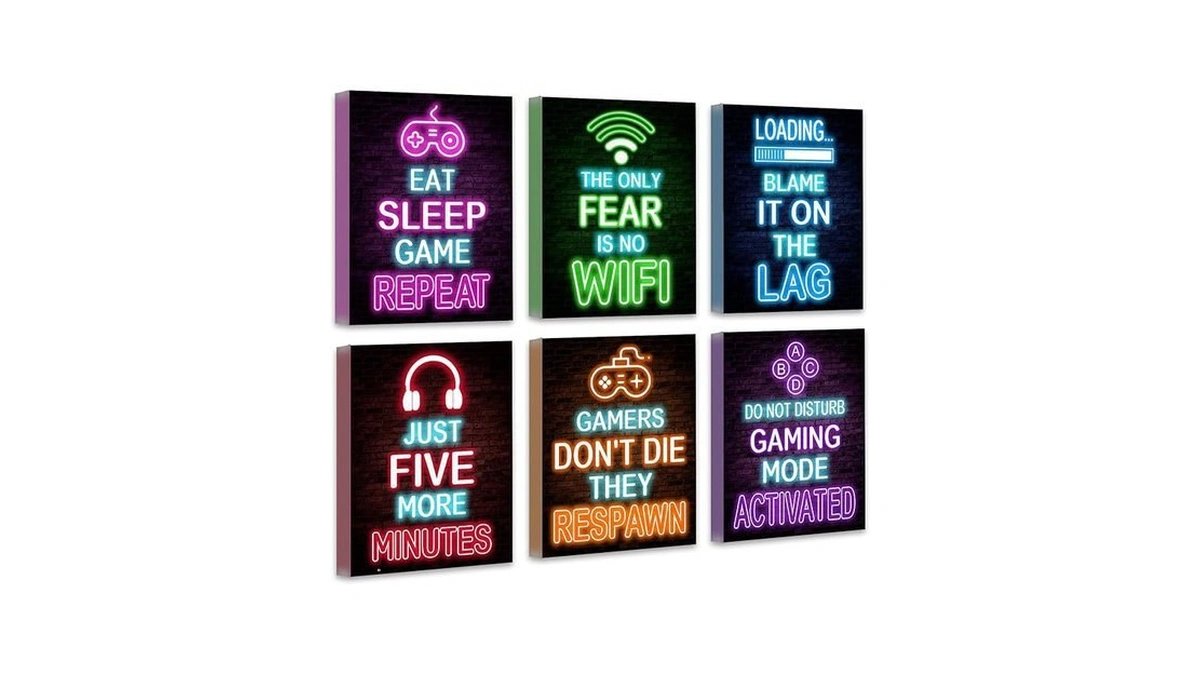 Amazon coupon: Drsoum Video Gamer Room Decor For Boys F