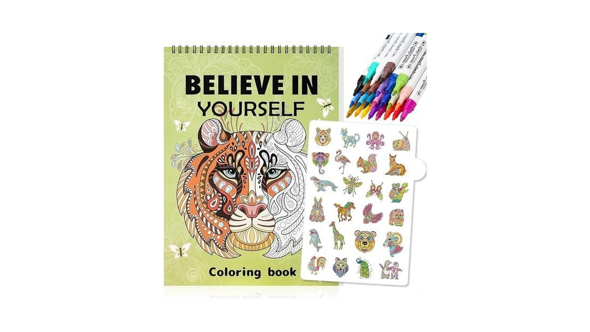 Amazon coupon: O2aiyus Adult Coloring Book Set For Wome