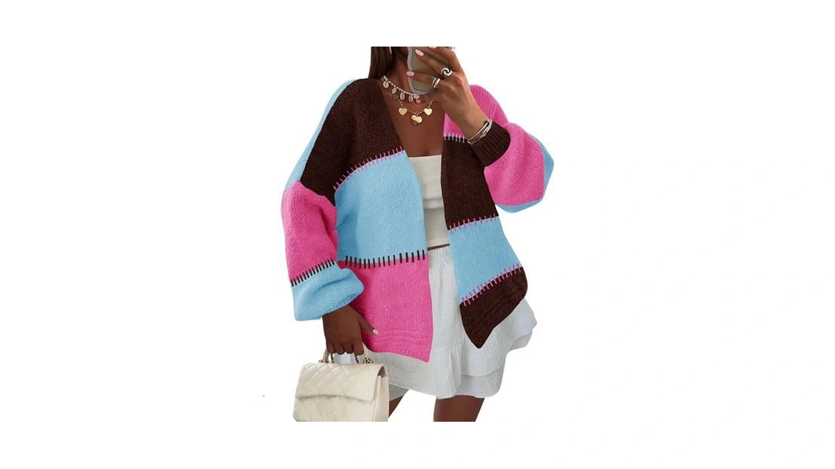 Amazon code: Yousify Womens Cardigan Sweater Color Bl