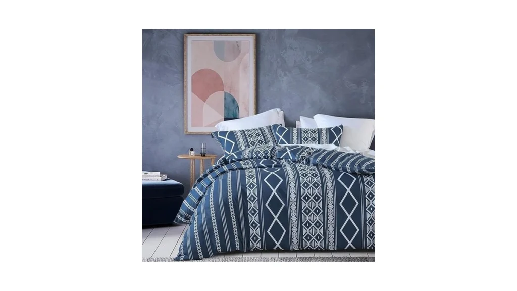 Amazon code: Navy Blue Duvet Cover Queen - 100 Cotton