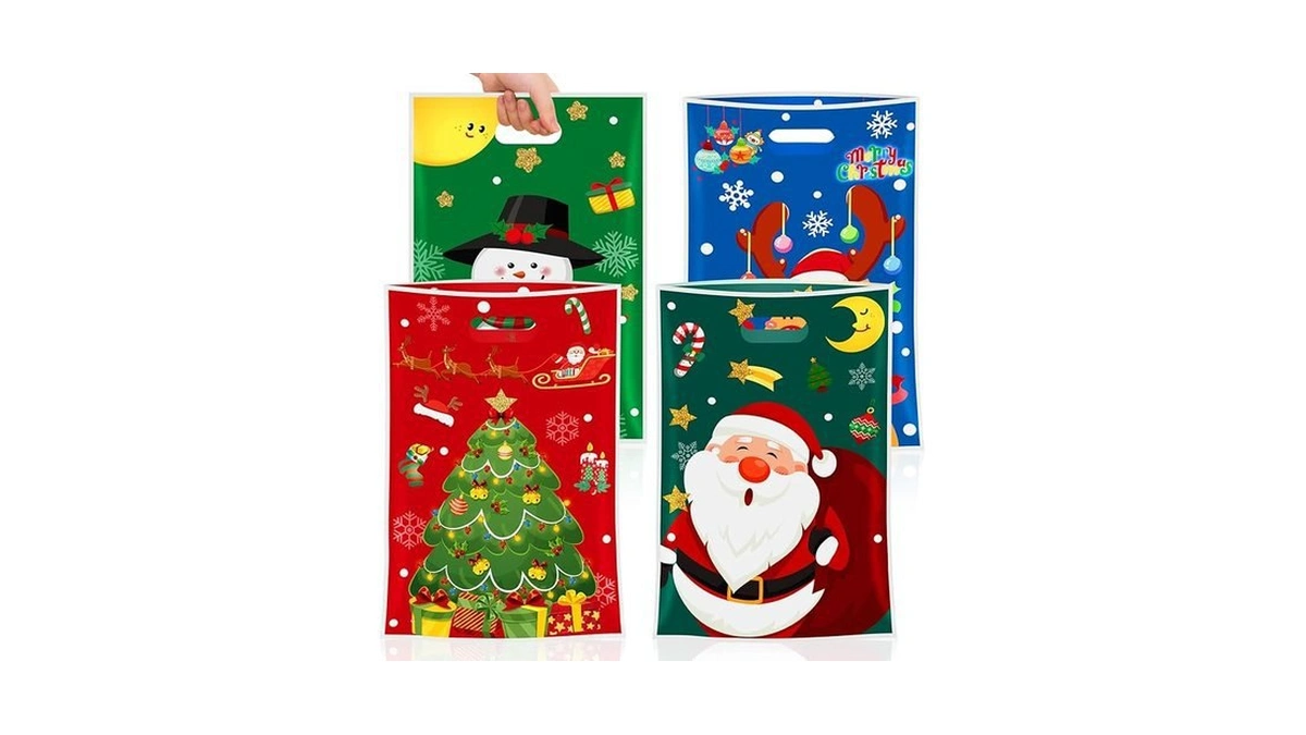 Amazon code: 50 Pcs Christmas Gift Bags - Xmas Tote B