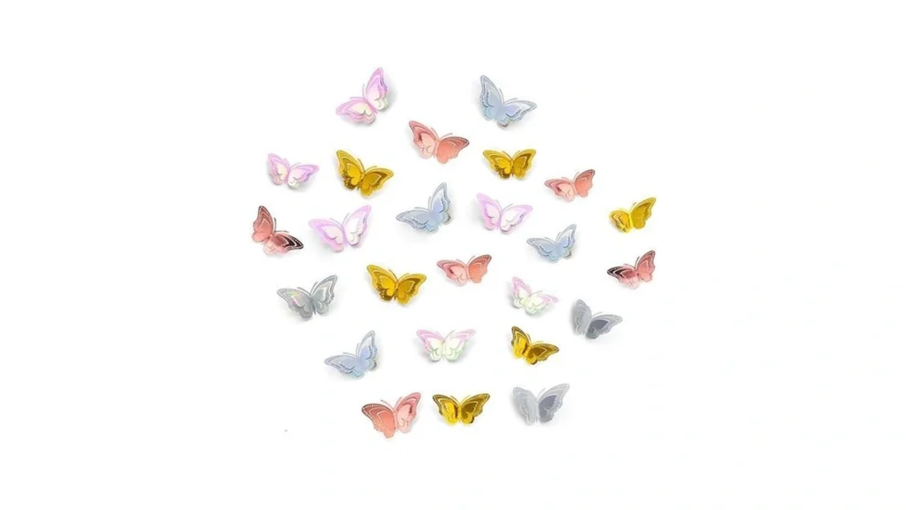 Amazon code: Poproo 48 Pack Multicolor 3d Butterfly W