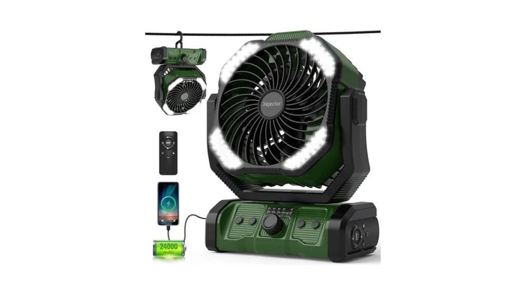 Amazon code: Kejector Battery Powered Fan - 24000mah
