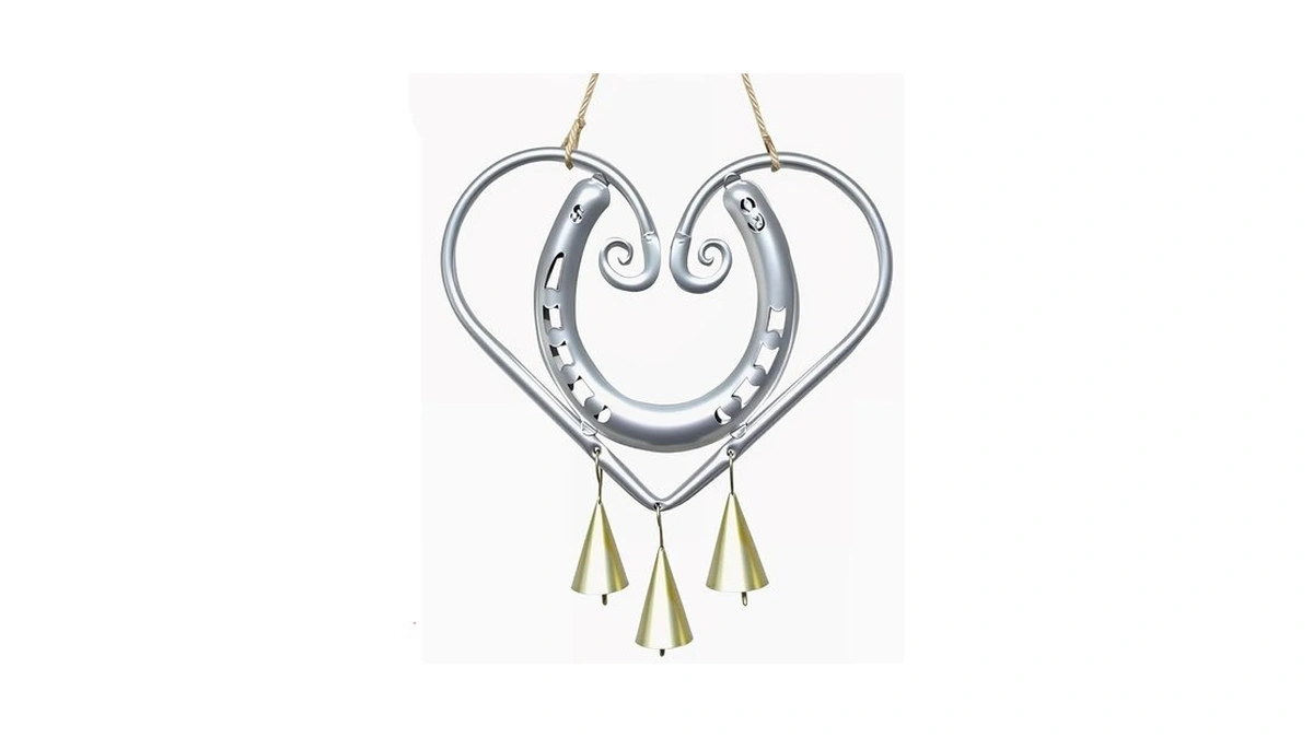 Amazon coupon: Lucky Love Wind Chime Retro Horseshoe Wi