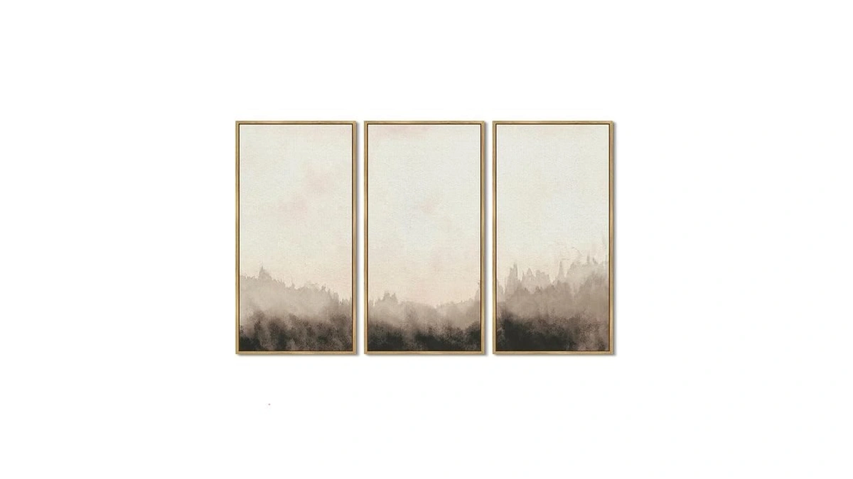 Amazon coupon: Kuvioke Abstract Wall Art Minimalism Gra