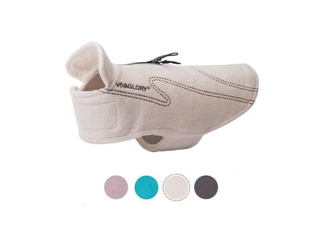 Vivaglory Dog Fleece Coat Warm Jacket With Hook And…