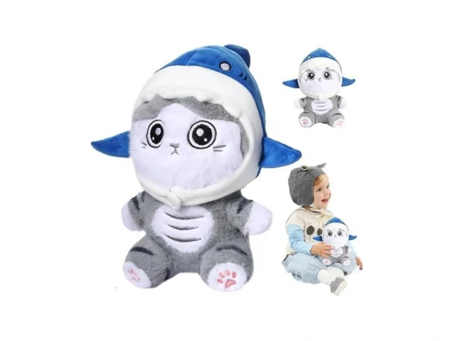 Milegi Shark Cat Plush Toy 8 Kawaii Cat Stuffed… Code