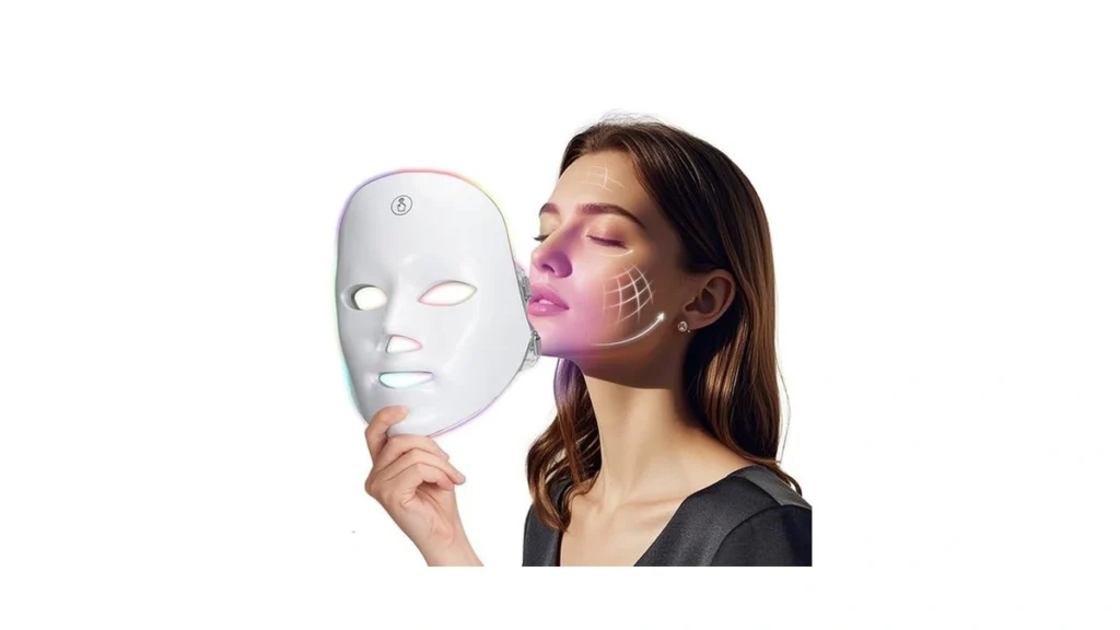 Amazon code: Red Light Mask For Face 7 Color Red Ligh