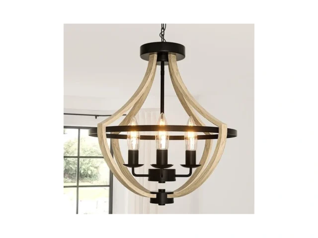 Farmhouse Light Fixtures Chandelier 4-light Rustic… Code