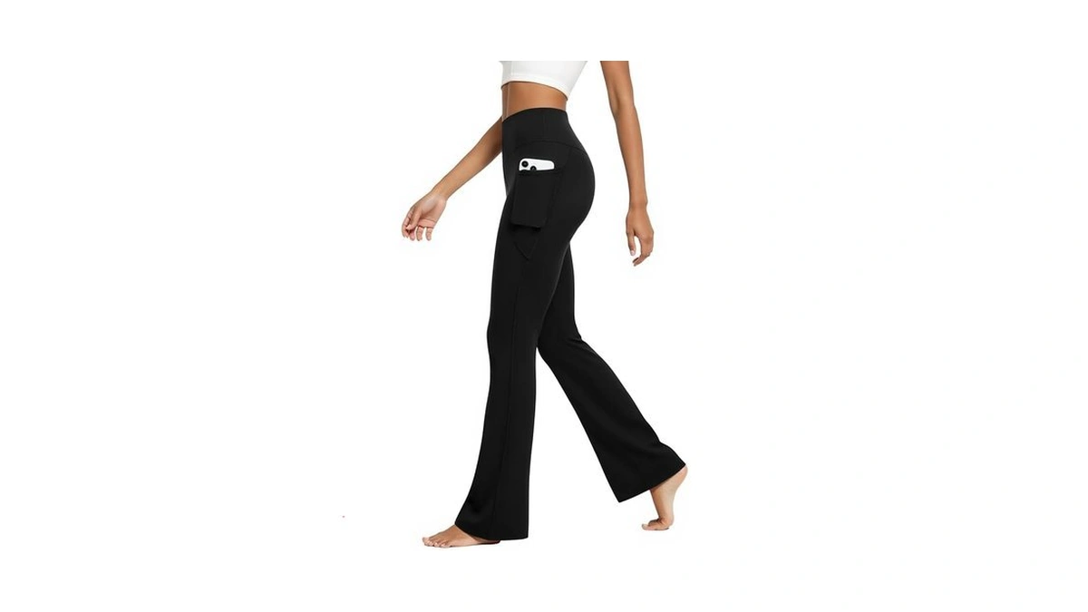 Amazon coupon: Dlooda Womens Flare Yoga Pants With Pock