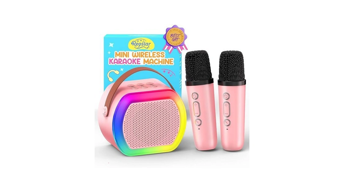 Amazon code: Reoslar Mini Karaoke Machine With 2 Wire