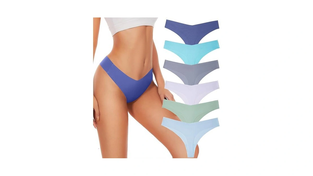 Amazon code: Hellopopgo Seamless Thongs For Women V-w