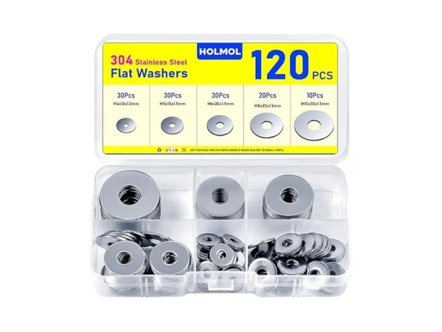 120pcs Washers For Screws Holmol Stainless Steel… Code