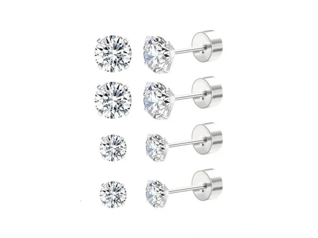 2 Pairs Flat Back Earrings For Women Nap Earrings… Code