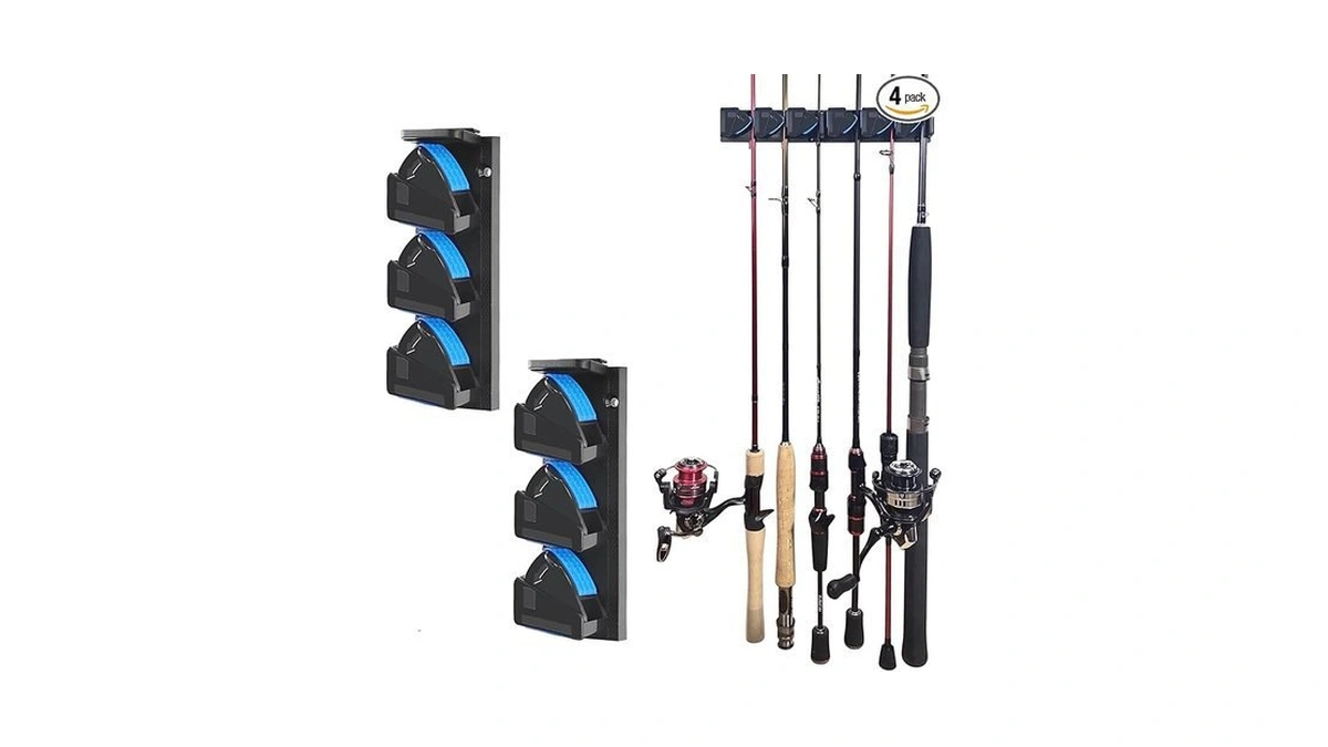 Amazon coupon: Aventik Vertical Fishing Rod Holder Wall