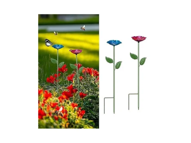 Yonisun 2 Pack Bee Watering Station Colorful Metal… Code