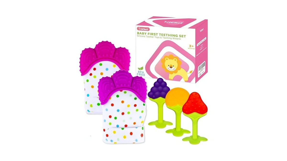 Amazon code: Teething Mittens For Baby 2 Pack With Ba