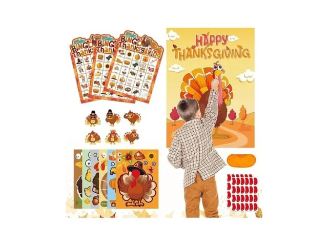 Thanksgiving Games – 4 In 1 For Kids 36 Players… Code