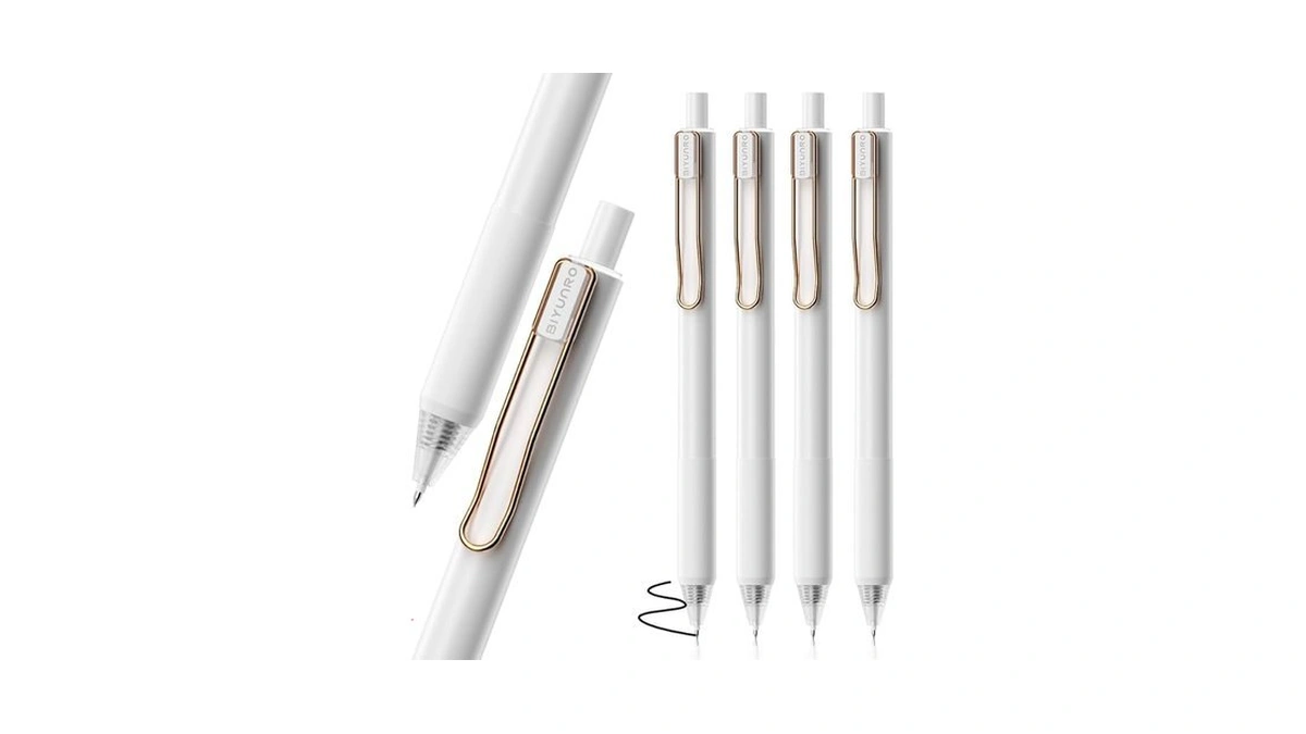 Amazon code: Biyunro Gel Pens - Black Ink 4pcs 0 5 Mm