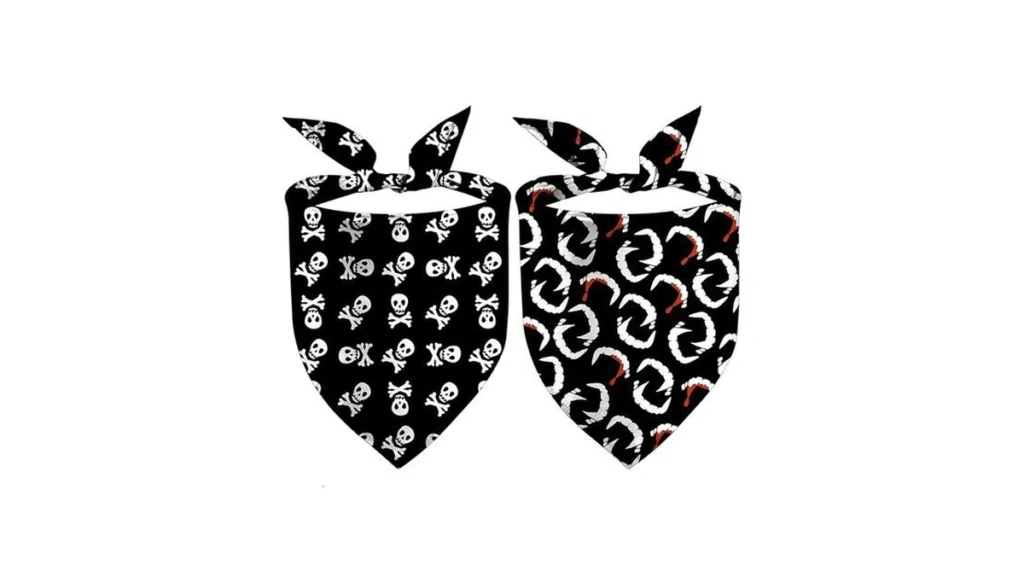 Amazon code: Halloween Dog Bandanas 2 Pack Vampire Te