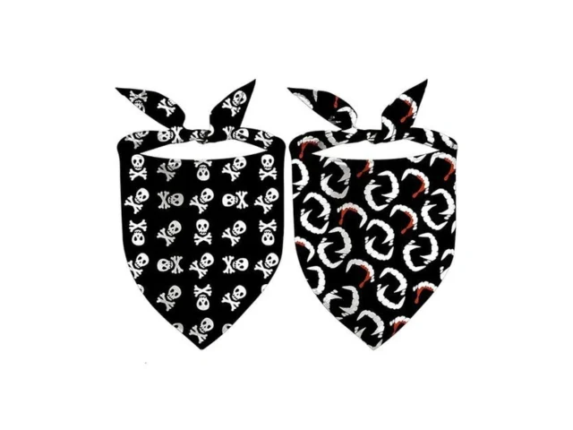 Halloween Dog Bandanas 2 Pack Vampire Teeth Blood… Code