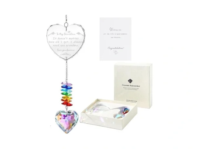 Grandma Gifts K9 Crystal Suncatcher Grandma… Code