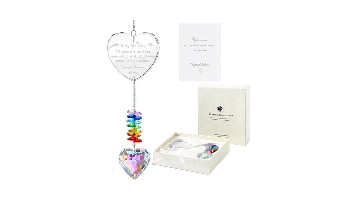Amazon code: Grandma Gifts K9 Crystal Suncatcher Gran