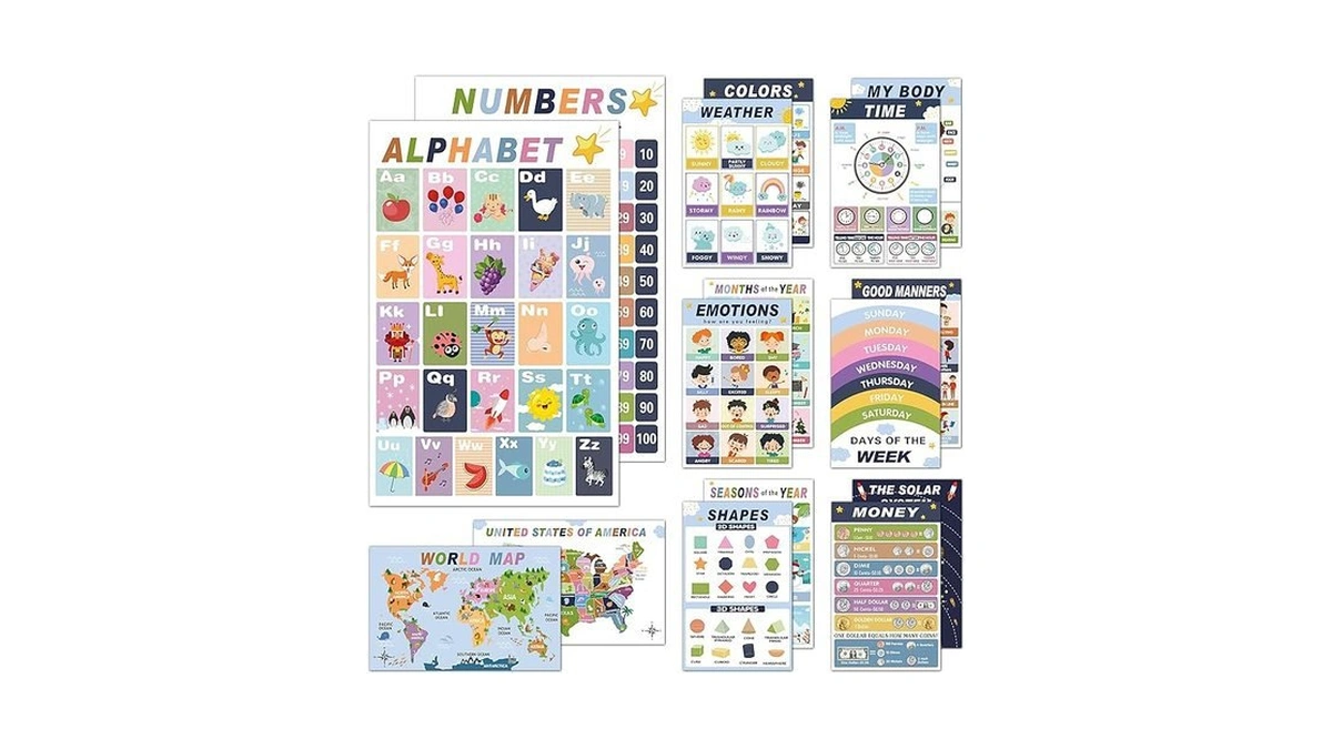 Amazon code: Rovytix 16 Educational Posters For Presc