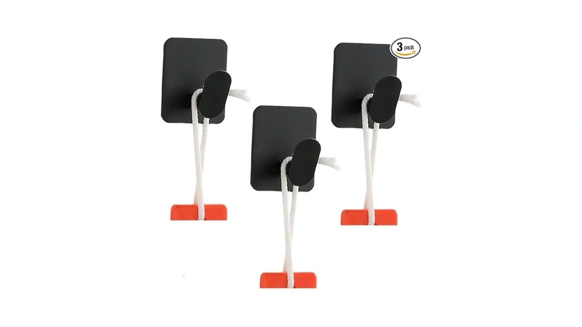 Amazon code: Meetrade Wall Hooks For Hanging Black Co