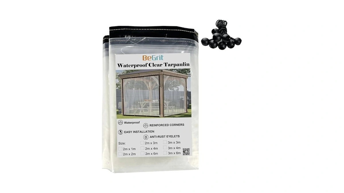 Amazon code: Begrit Clear Tarps Waterproof Transparen
