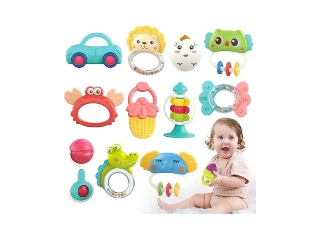 Qizebaby Baby Toys 6 To 12 Months 12pcs Rattle Baby… Code